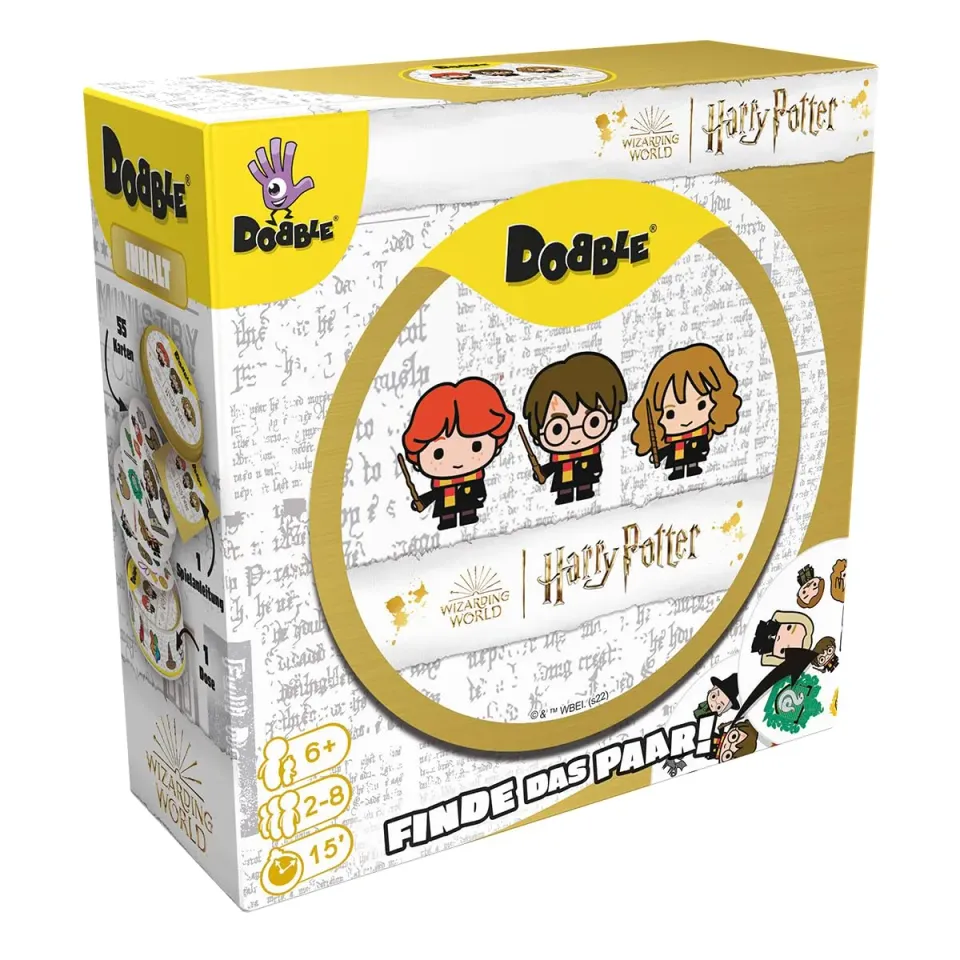 Dobble Harry Potter Eco Sleeve Kartenspiel Hogwarts Edition