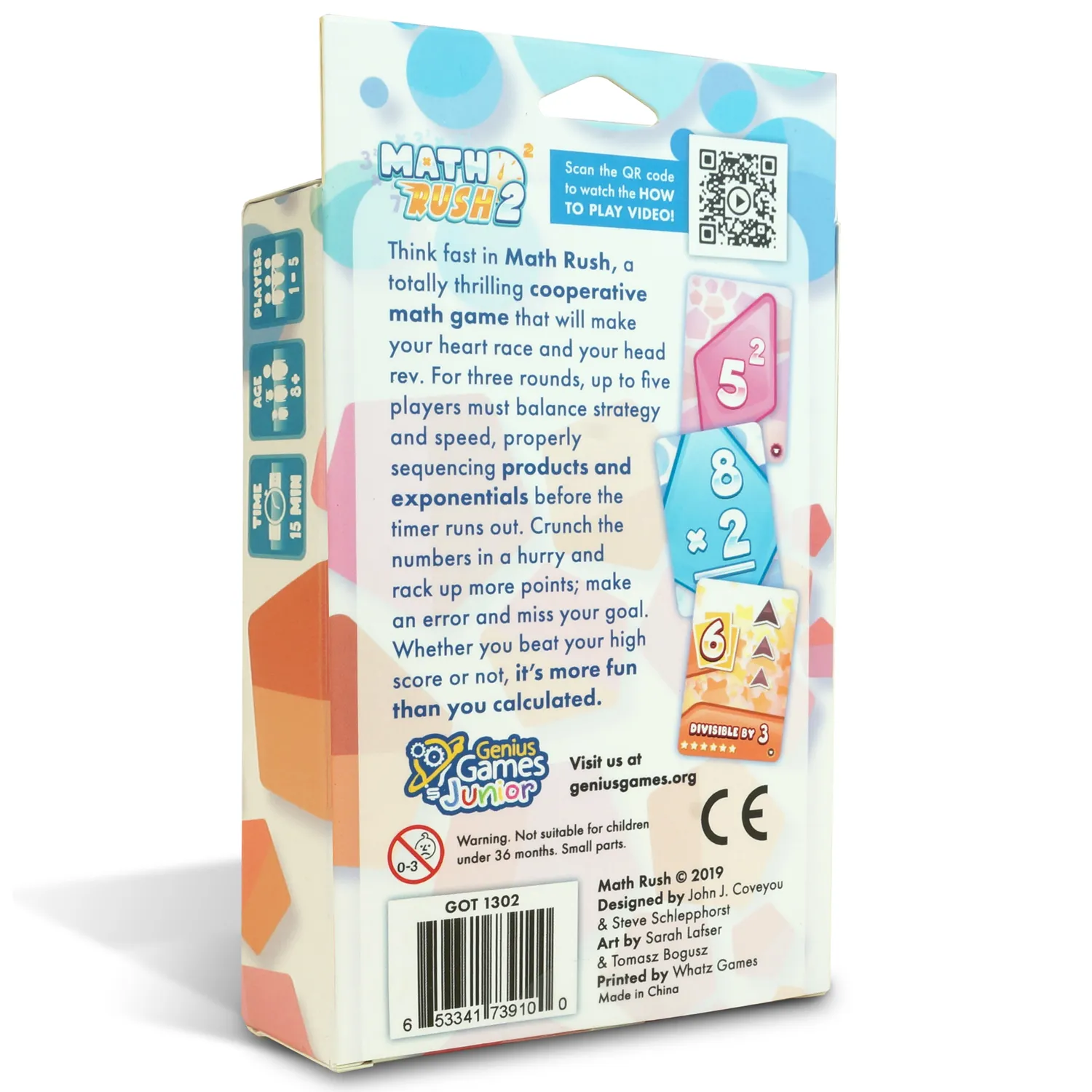 Genius Games Math Rush 2 Kartenspiel Multiplikation