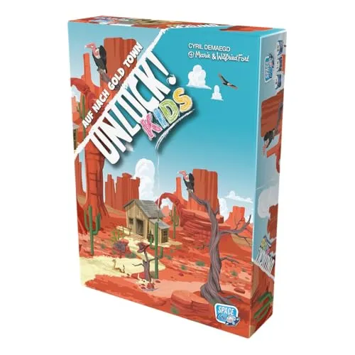 Asmodee Unlock Kids Auf nach Gold Town Kinderspiel
