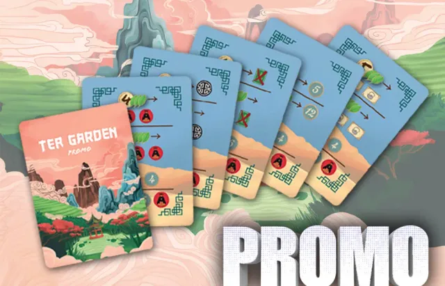 Capstone Games Tea Garden Caravan Promo Pack Karten