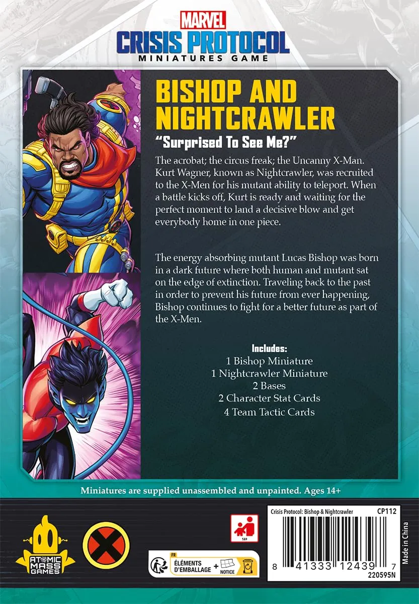 Asmodee Marvel Crisis Protocol Bishop Nightcrawler Charakter-Pack