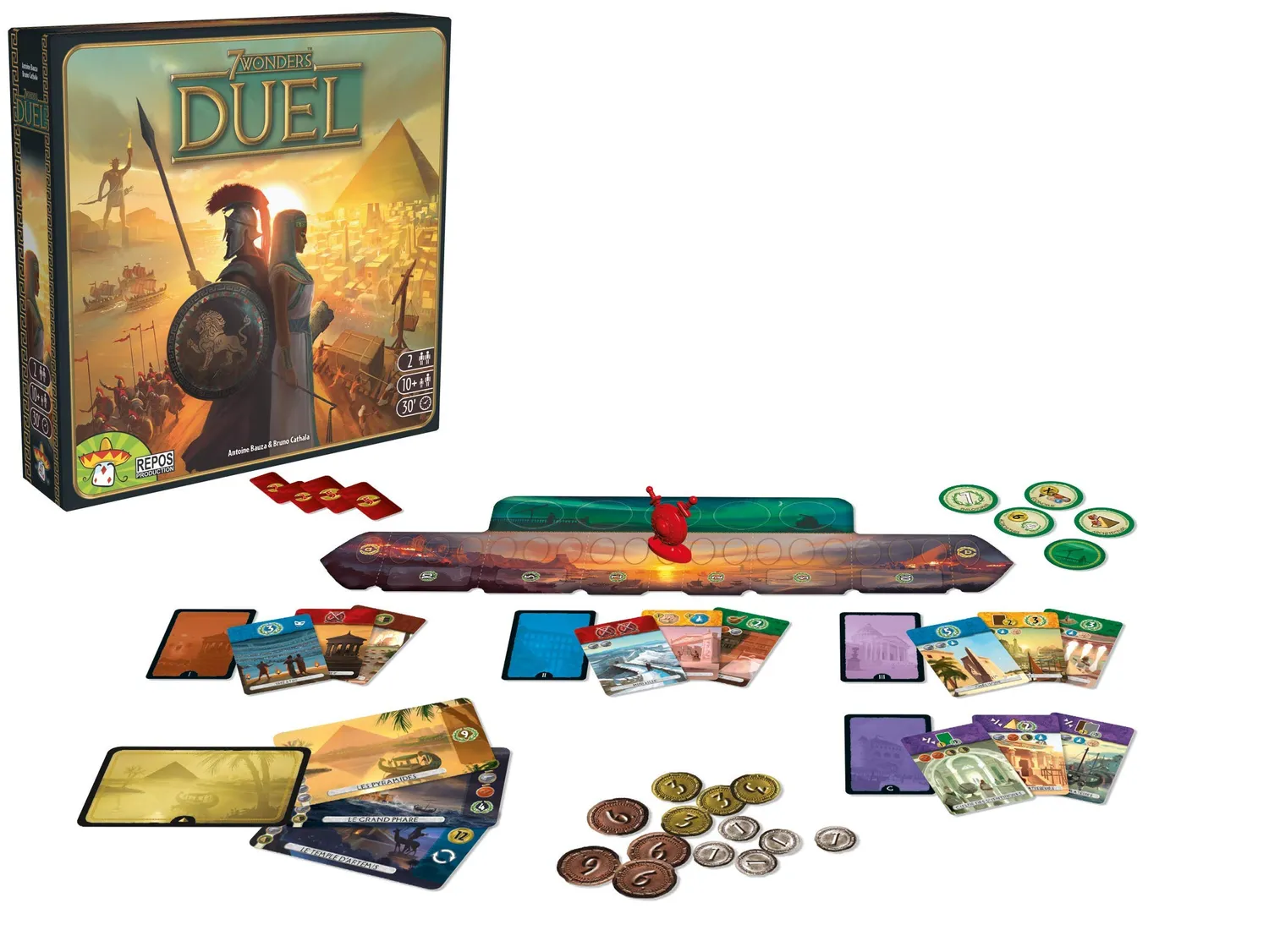 7 Wonders Duel Grundspiel Strategiespiel 2 Spieler Deutsch