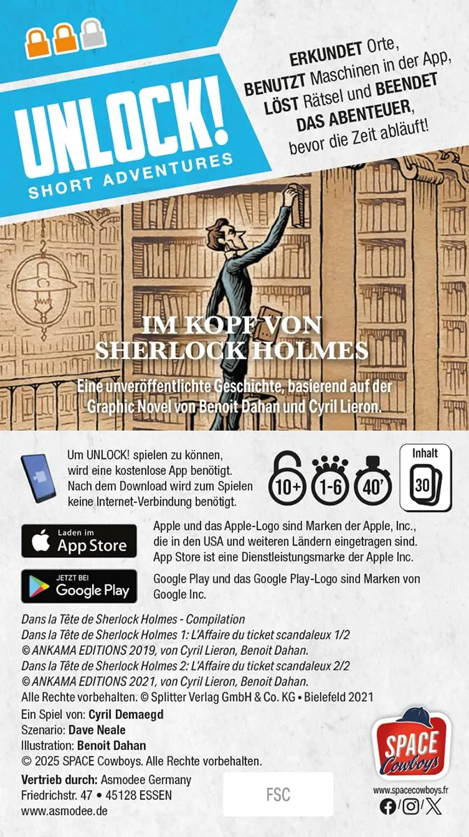 Unlock Short Adventures Sherlock Holmes Rätselspiel