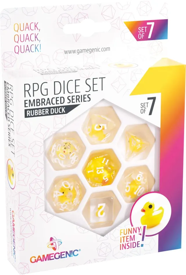Gamegenic Embraced Rubber Duck RPG Würfelset 7-teilig