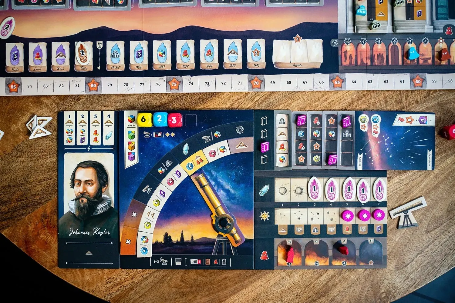 Capstone Games Galileo Galilei Brettspiel Astronomie