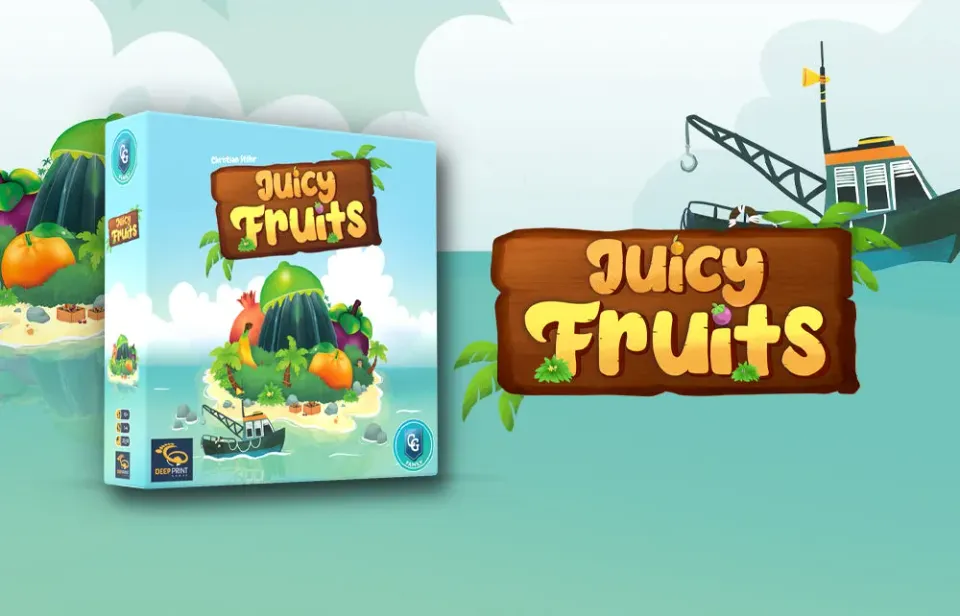 Capstone Games Juicy Fruits Brettspiel Familie mit Saftfabrik
