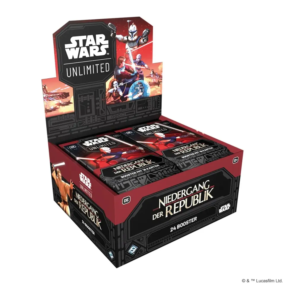 Star Wars Unlimited Niedergang der Republik Booster Display 24