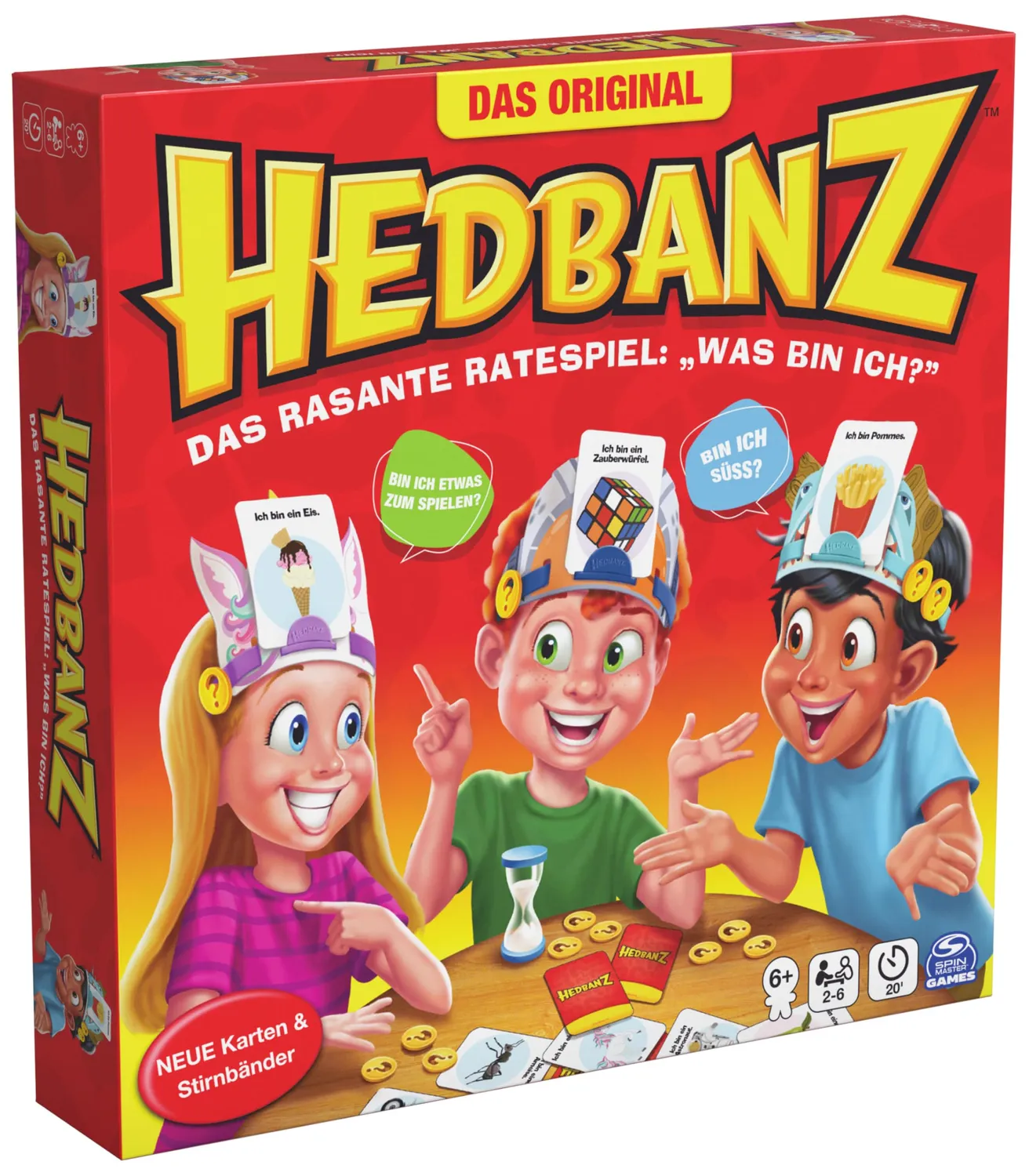 Spin Master Hedbanz Wer bin ich Ratespiel Braun Familie