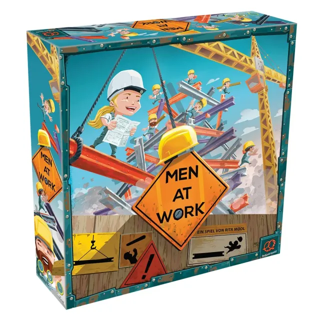 Asmodee Men at Work Familienspiel Geschicklichkeitsspiel Stapel