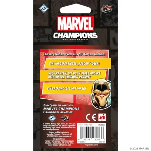 Asmodee Marvel Champions Falcon Helden-Erweiterung Deutsch