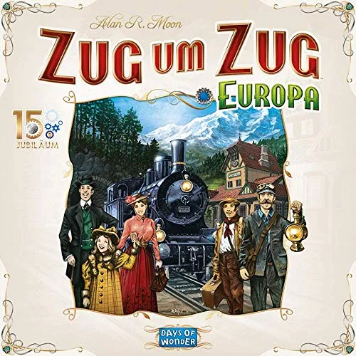 Days of Wonder Zug um Zug Europa 15. Jubiläum Brettspiel Deutsch