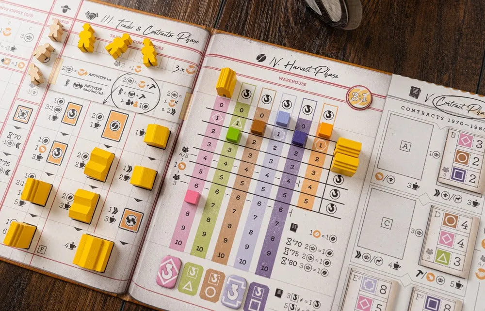 Capstone Games Coffee Traders Brettspiel Kaffee Fair Trade