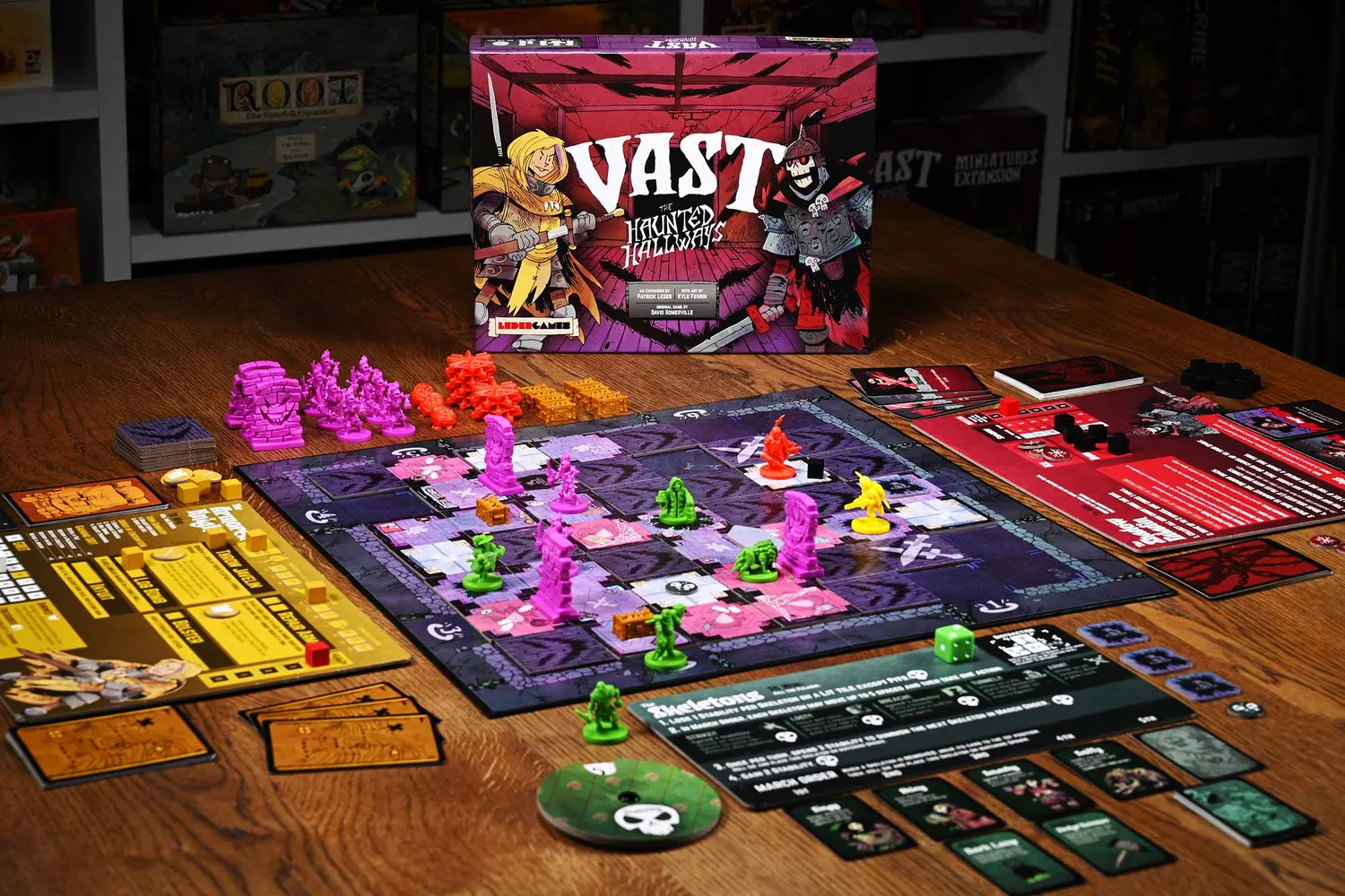 Leder Games Vast Haunted Hallways Erweiterung + Meeple