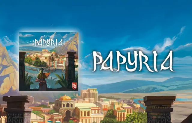 Capstone Games Papyria Brettspiel Zivilisation und Wissen
