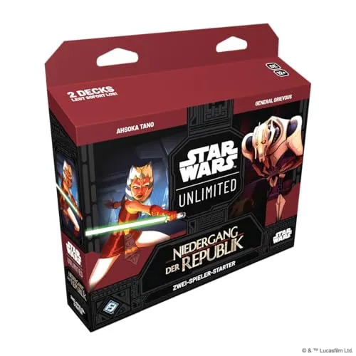 Fantasy Flight Star Wars Unlimited Niedergang der Republik Starter Deutsch