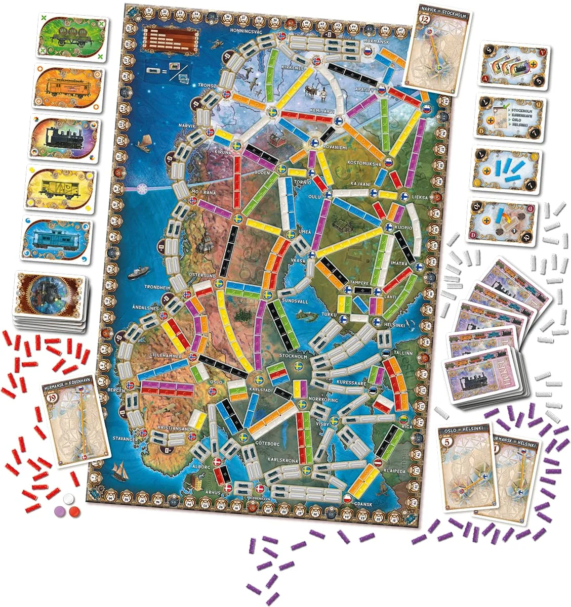 Days of Wonder Zug um Zug Polarlichter Brettspiel Deutsch