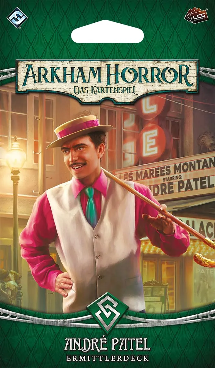 Asmodee Arkham Horror Kartenspiel André Patel Ermittlerdeck Deutsch