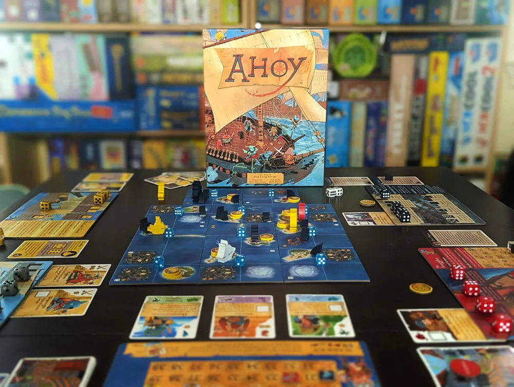 Leder Games Ahoy Brettspiel 2-4 Spieler Würfel