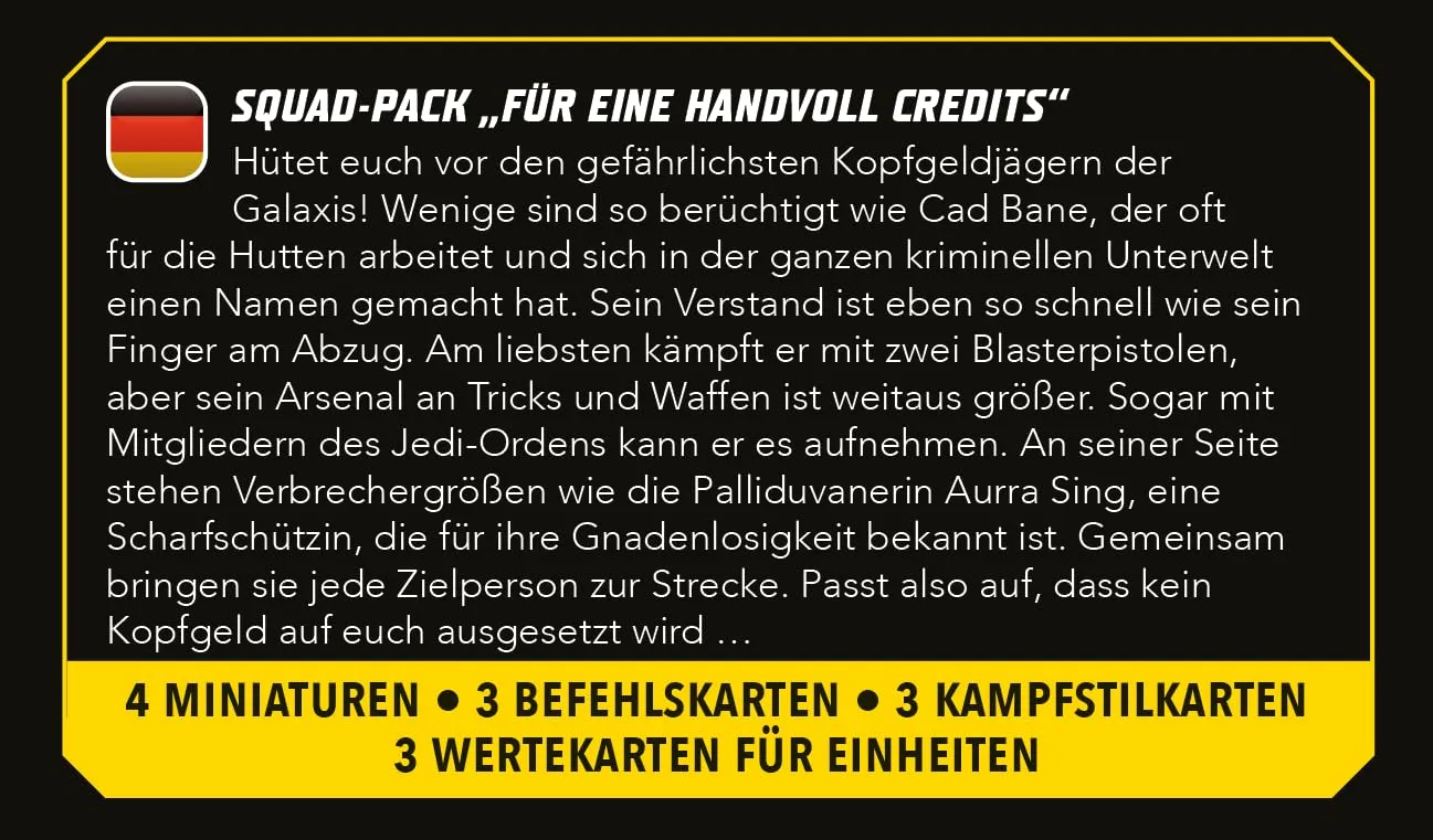 Asmodee Star Wars Shatterpoint Fistful of Credits Squad-Pack