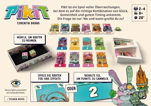 Repos Production Pikit Kartenspiel Deutsch Kaijü-Würfelspiel