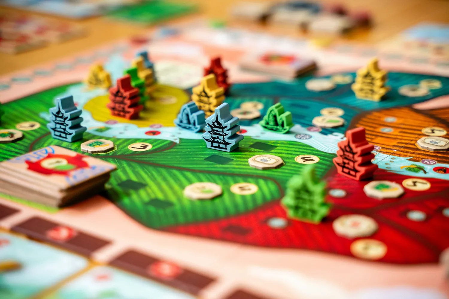 Capstone Tea Garden Brettspiel Deckbuilding Tee-Thema