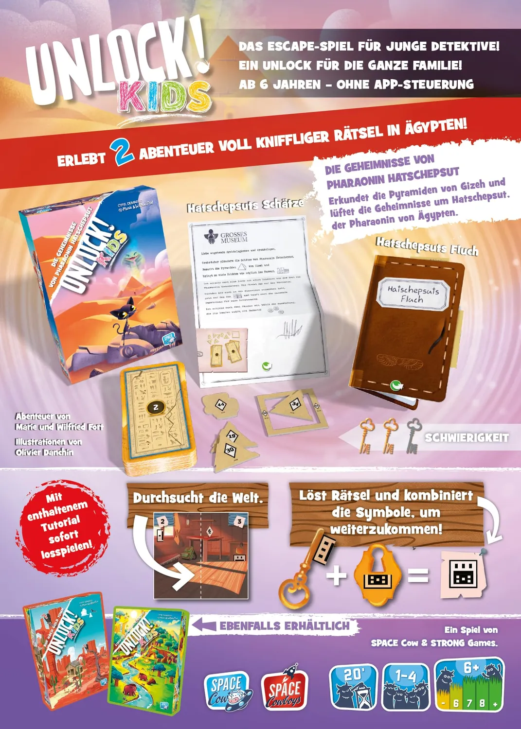 Space Cowboys Unlock Kids Hatschepsut Kinderspiel 1-4
