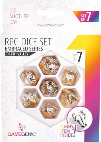 Gamegenic Embraced Death Valley Würfelset 7-teilig Resin
