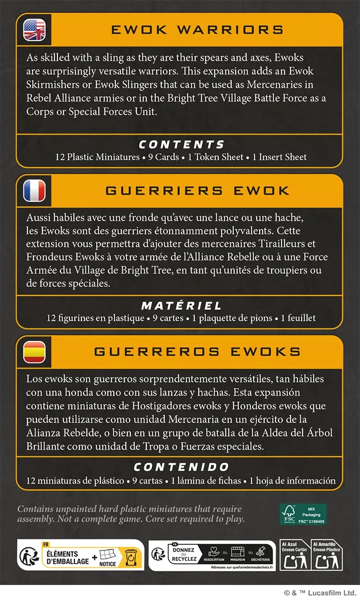 Star Wars Legion Ewok Warriors Erweiterung Rebellen