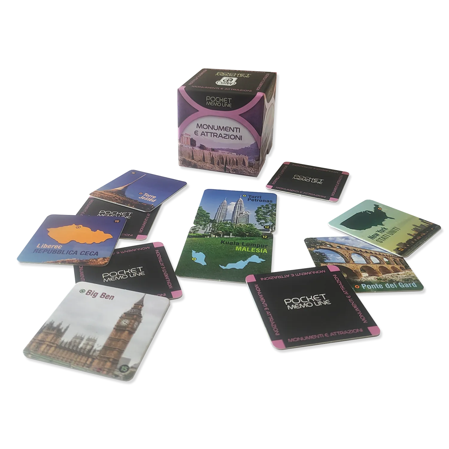 Cranio Creations Pocket Memo Line Monumenti Memoryspiel