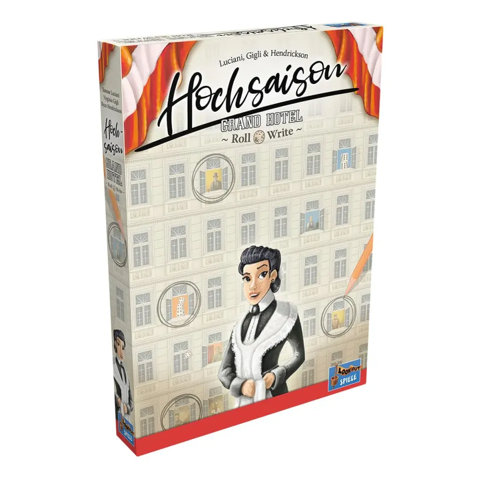 Lookout Hochsaison Grand Hotel Roll & Write Würfelspiel Deutsch 2-4 Spieler
