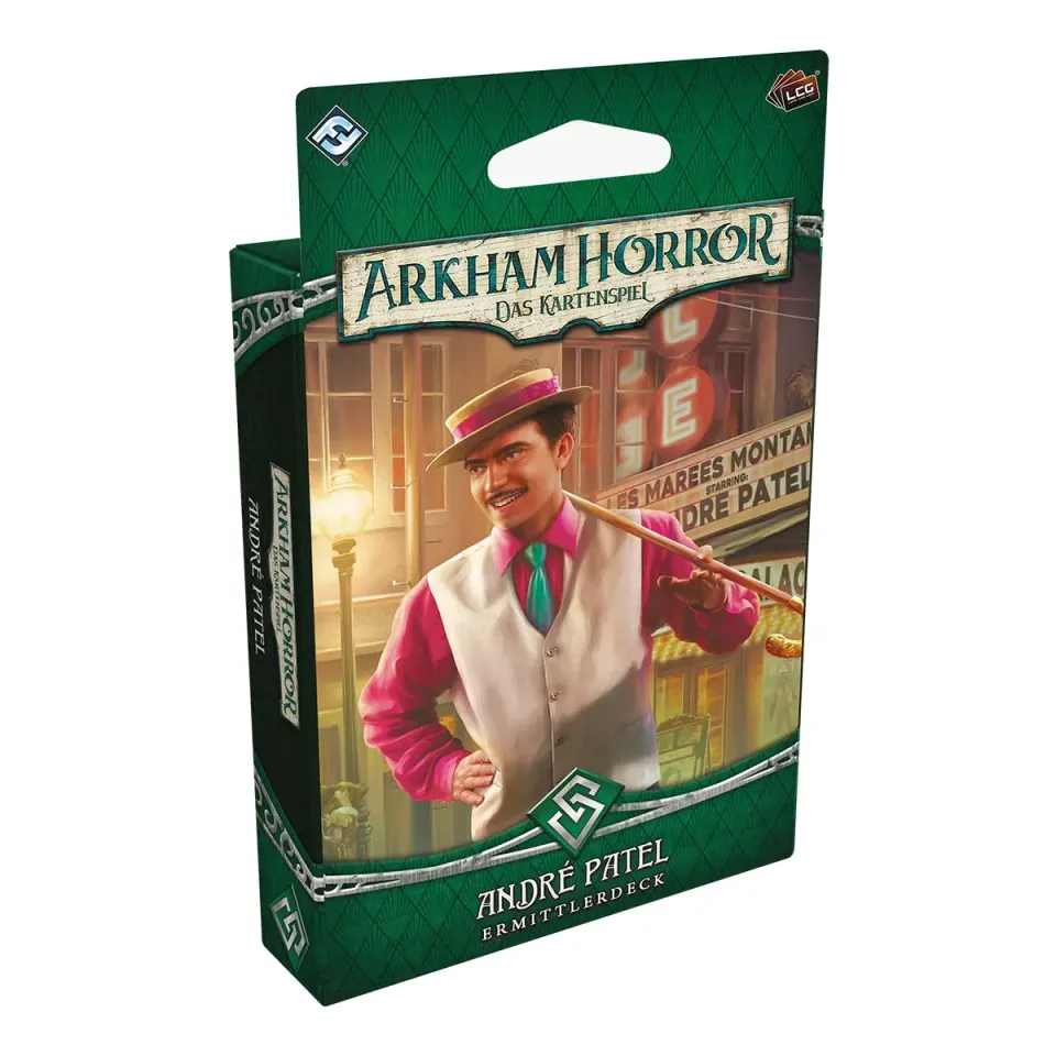 Asmodee Arkham Horror Kartenspiel André Patel Ermittlerdeck Deutsch