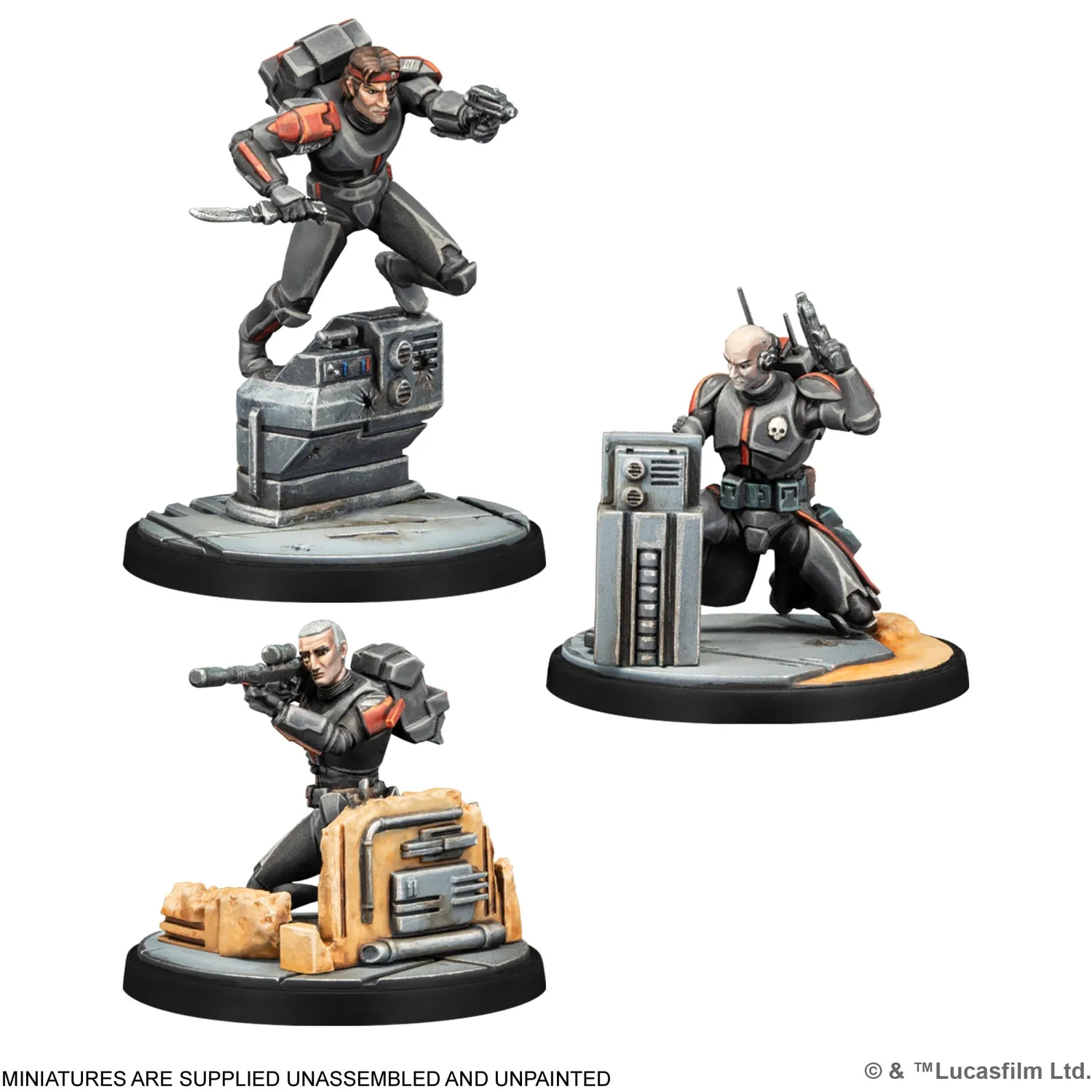 Star Wars Shatterpoint Clone Force 99 Squad Pack Erweiterung 5 Miniaturen