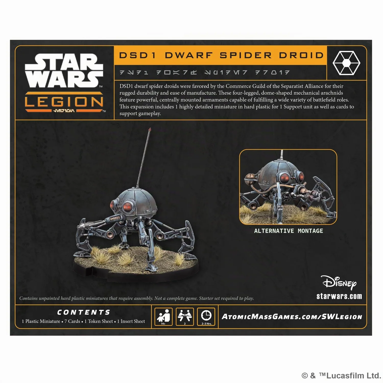 Asmodee Star Wars Legion DSD1 Dwarf Spider Droid Erweiterung