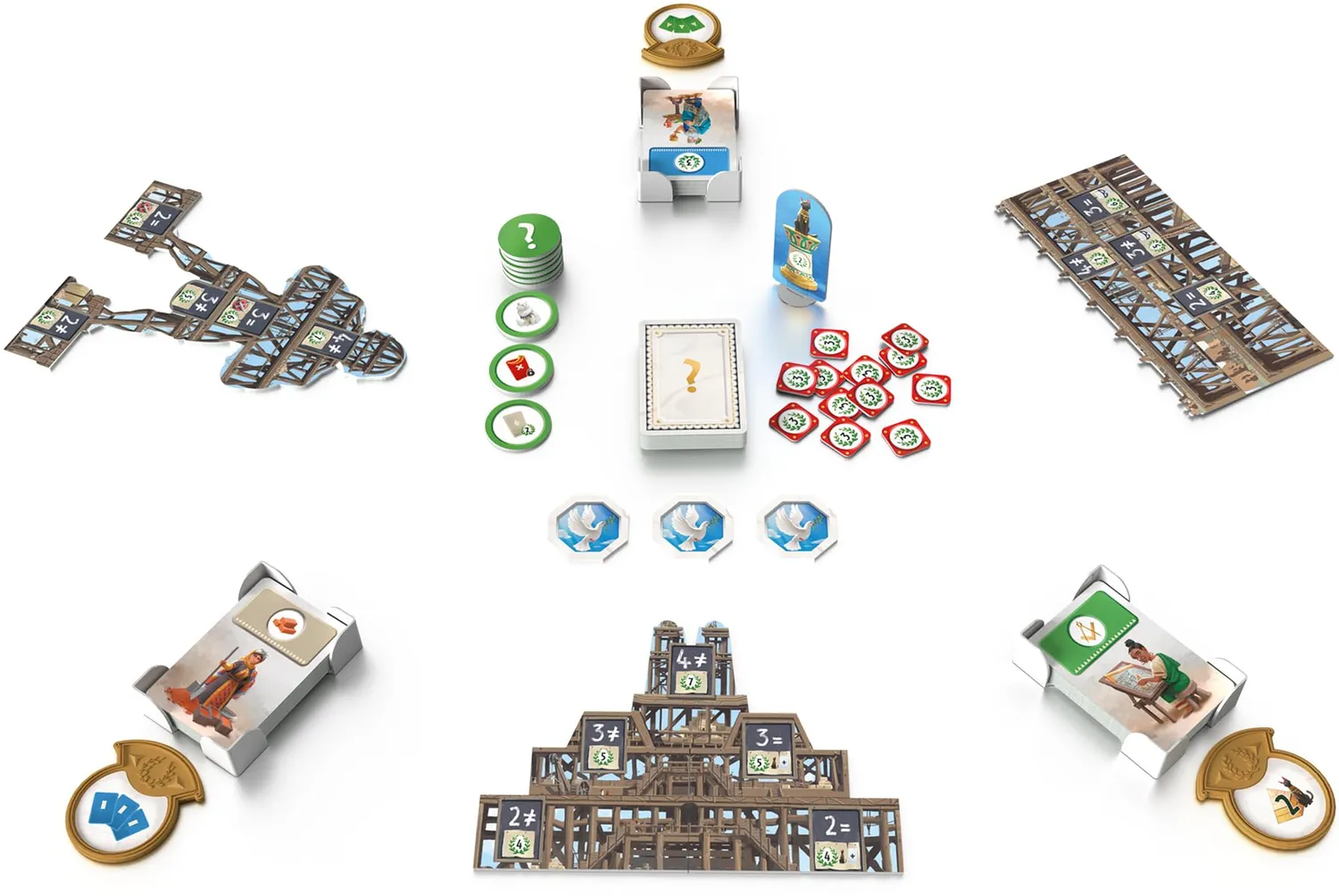 Asmodee 7 Wonders Architects Medals Erweiterung Deutsch