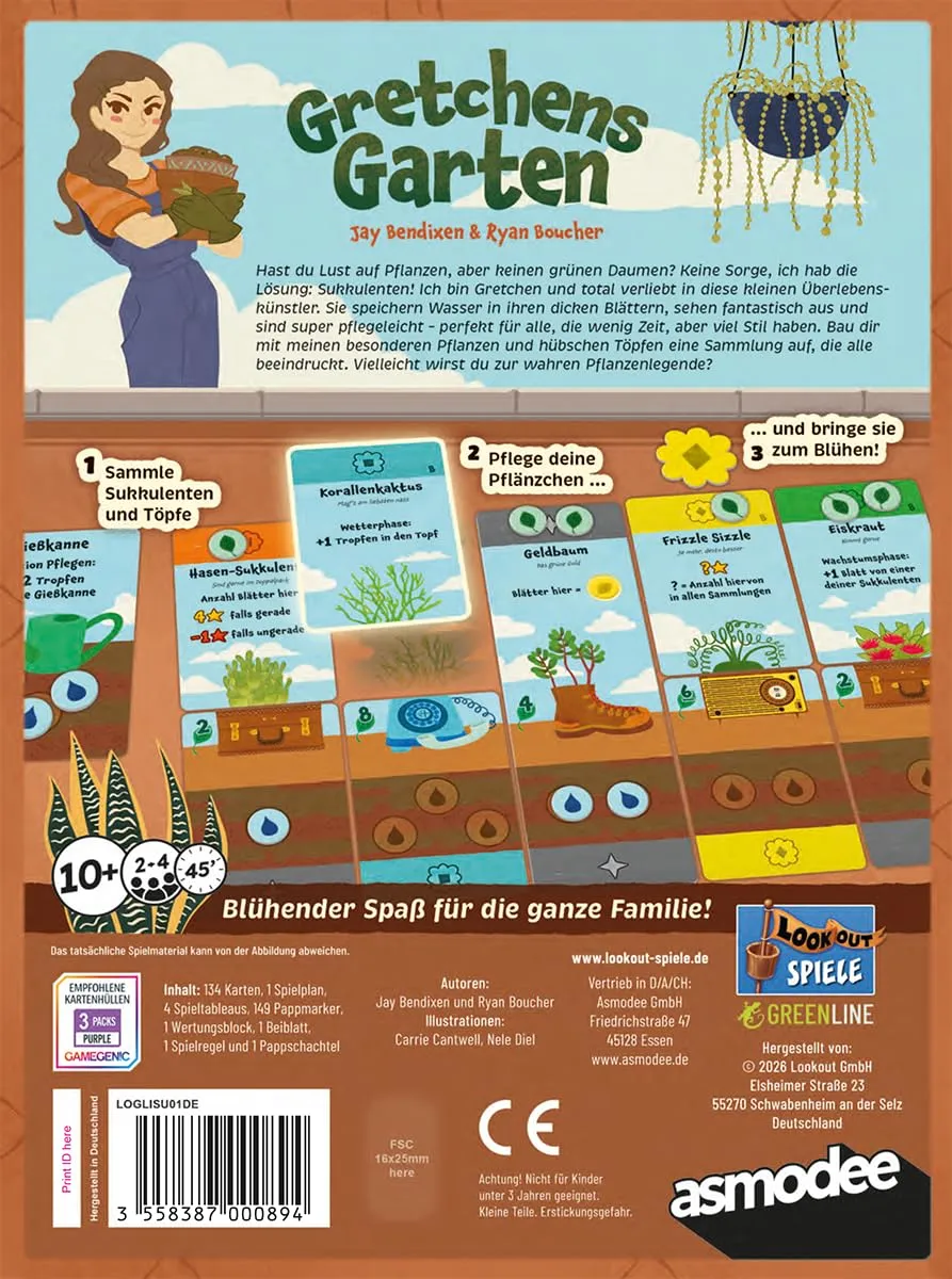 Asmodee Gretchens Garten Familienspiel Deutsch
