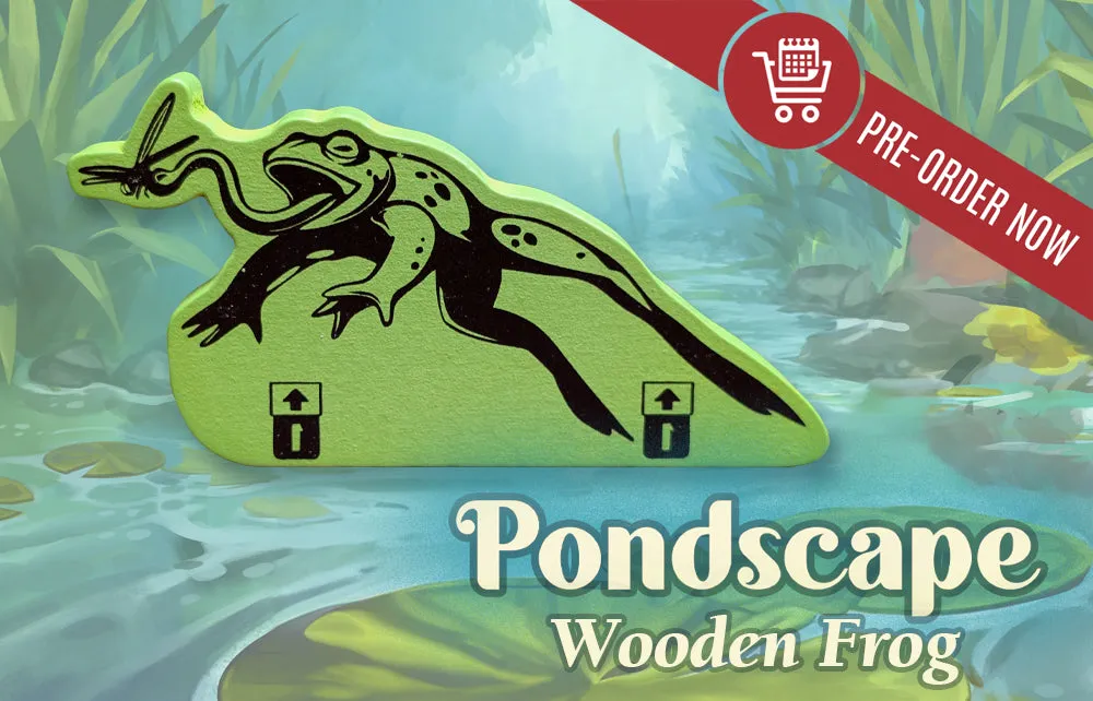 Capstone Games Pondscape Wooden Frog Promo Spielfigur