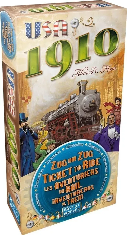 Asmodee Zug um Zug USA 1910 Erweiterung Zielkarten