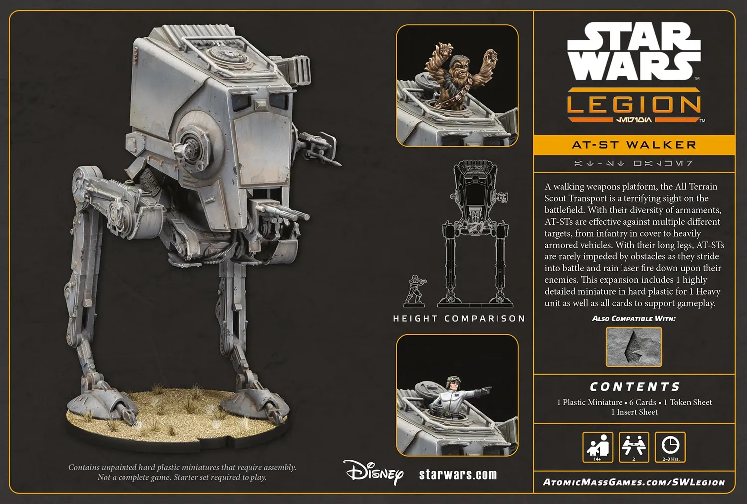 Asmodee Star Wars Legion AT-ST Walker Erweiterung Imperium