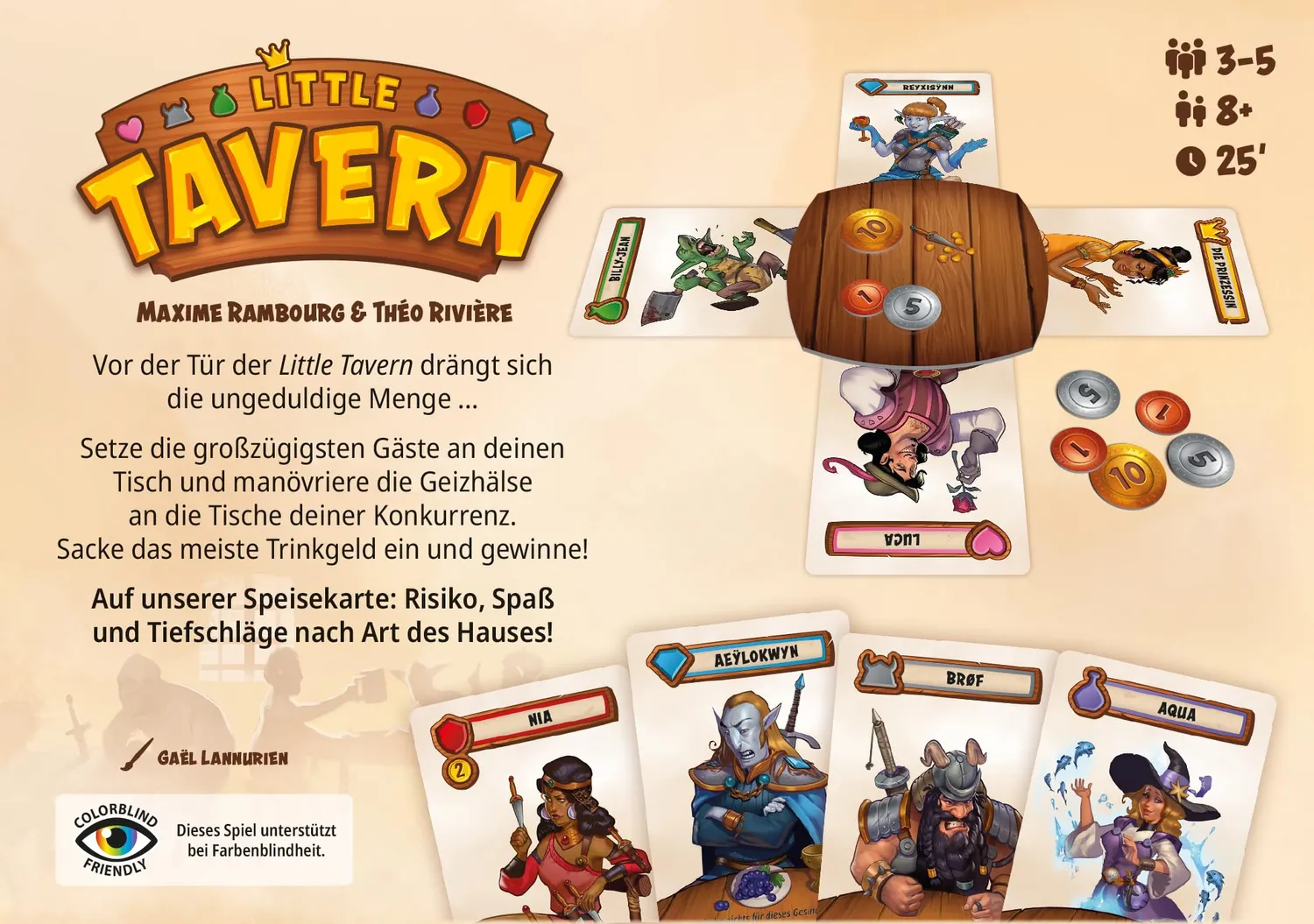 Repos Production Little Tavern Kartenspiel Deutsch Trinkgeld