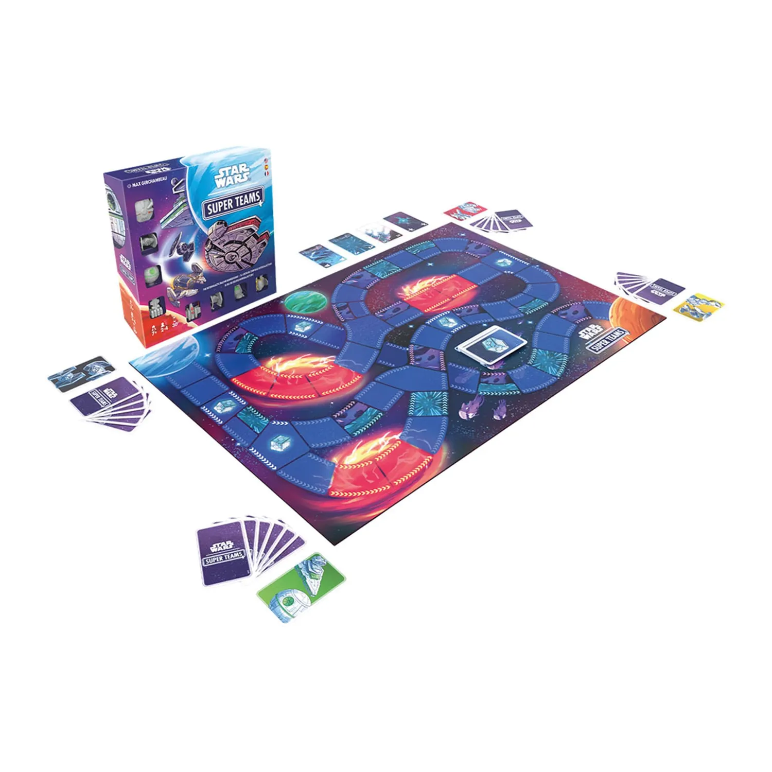 Asmodee Star Wars Super Teams Familienspiel Rennen 4 Teams