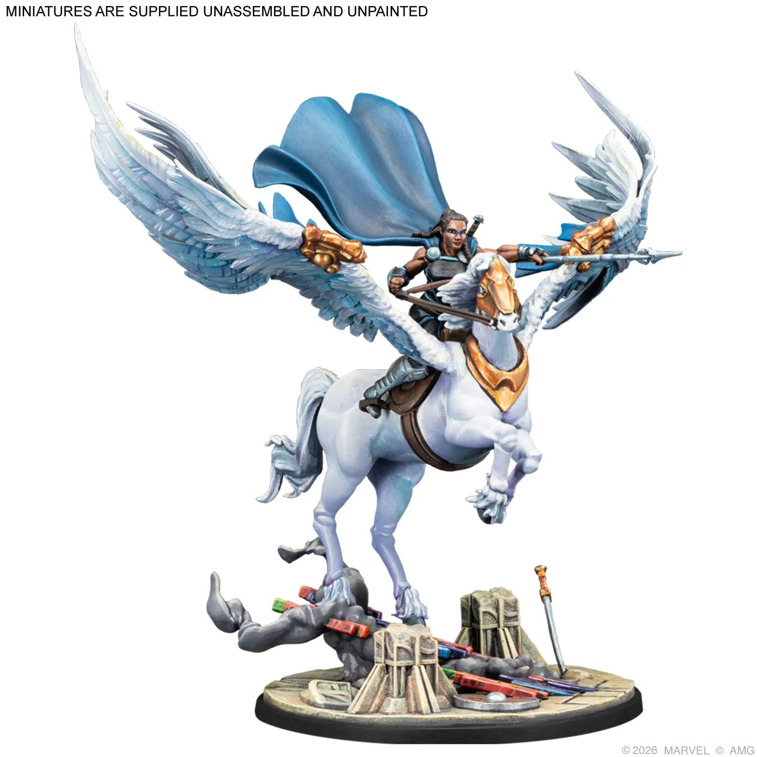 Asmodee Marvel Crisis Protocol Valkyrie Elendil Warriors Three Pack