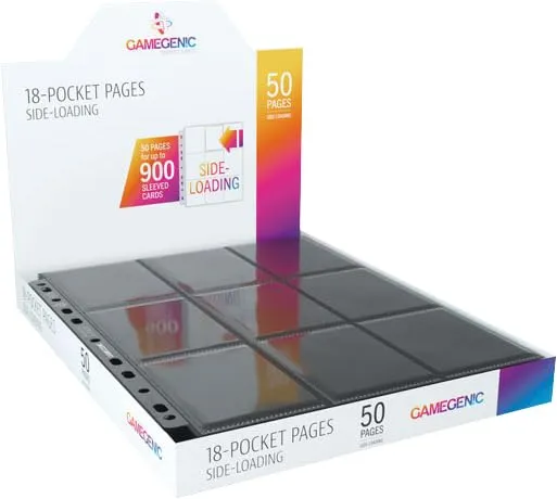 Gamegenic Sideloading 18-Pocket Pages Kartenalbum schwarz 10 Seiten