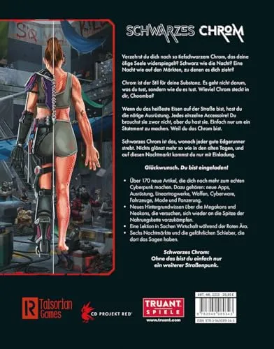 Schwarzes Chrom Cyberpunk Erweiterung Buch Deutsch Chrom