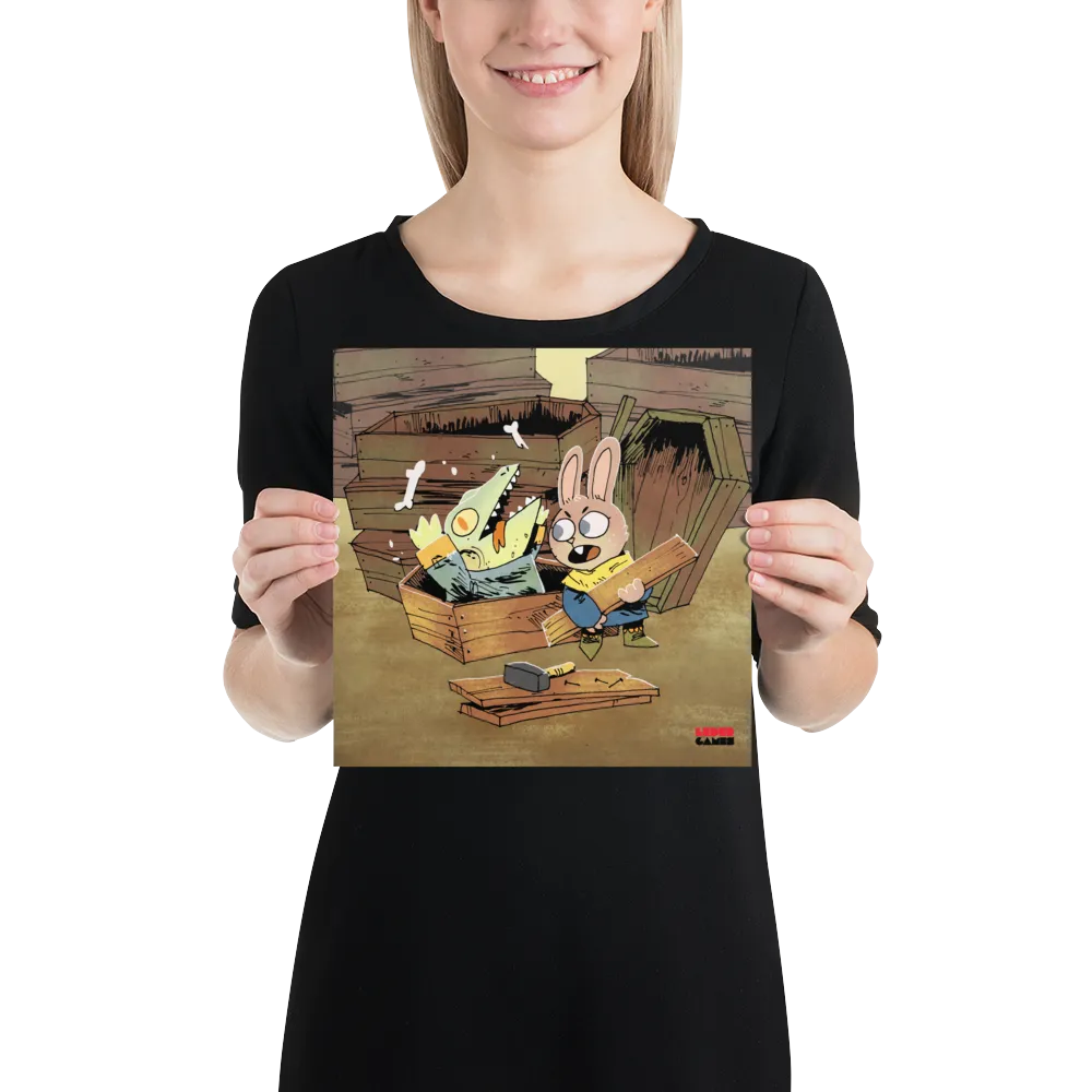Leder Games Root Coffin Makers Kunstdruck 10x10 Japanpapier