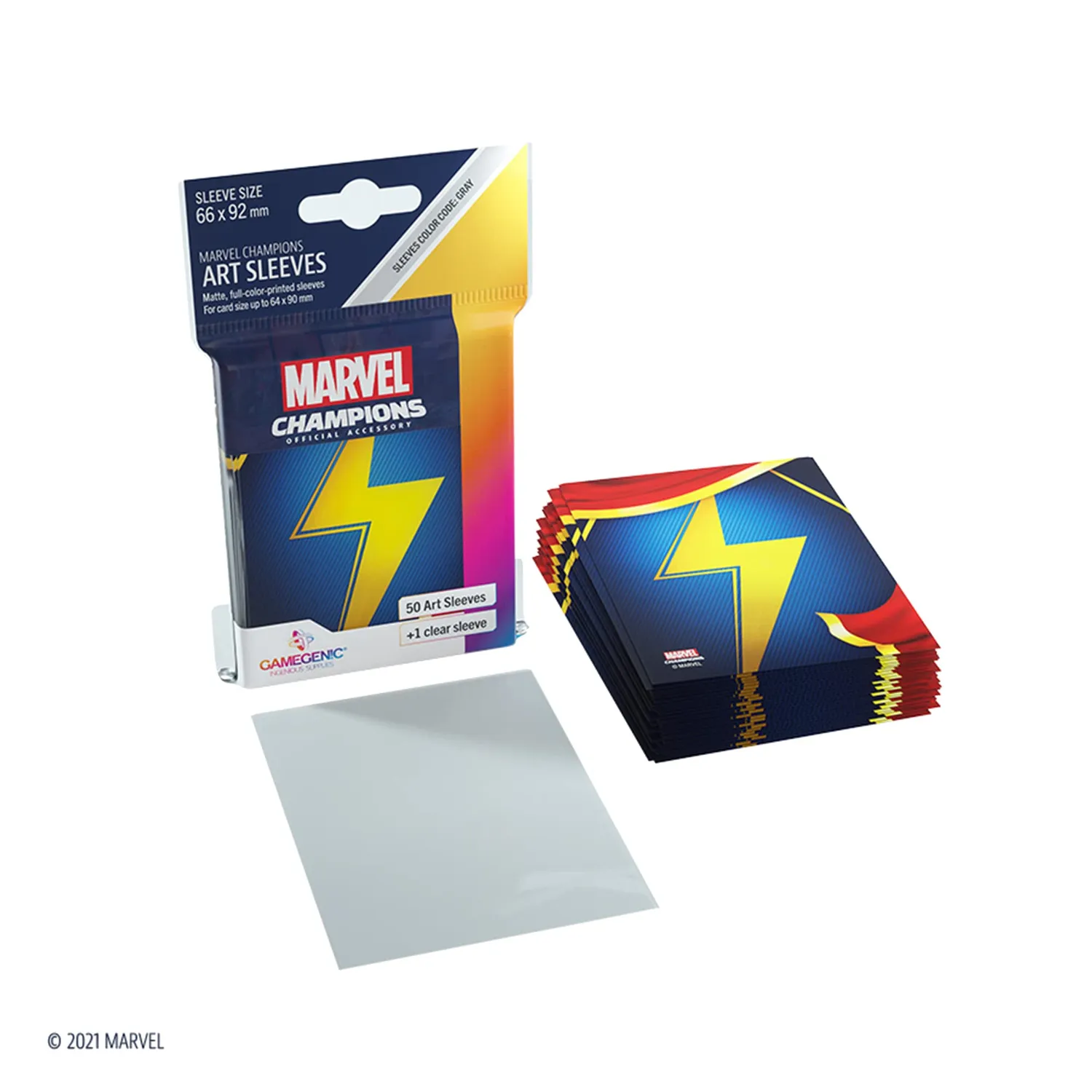 Gamegenic Marvel Champions Ms. Marvel Kartenhüllen 50+1 matt