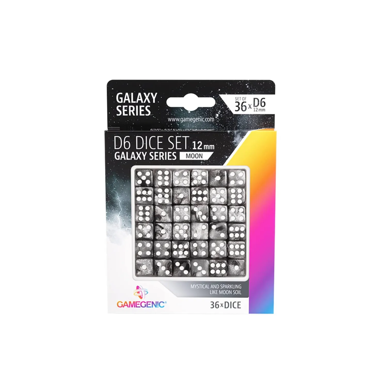 Gamegenic Galaxy Aurora D6 Würfelset 36x 12 mm