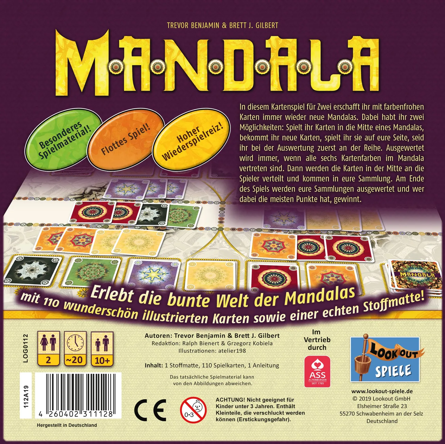 Asmodee Mandala Strategiespiel deutsch klassisch