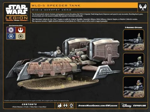 Star Wars Legion WLO-5 Speeder Tank Erweiterung Miniatur Söldner