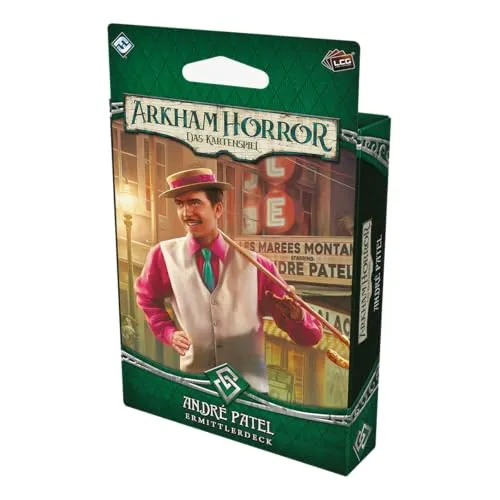 Asmodee Arkham Horror Kartenspiel André Patel Ermittlerdeck Deutsch