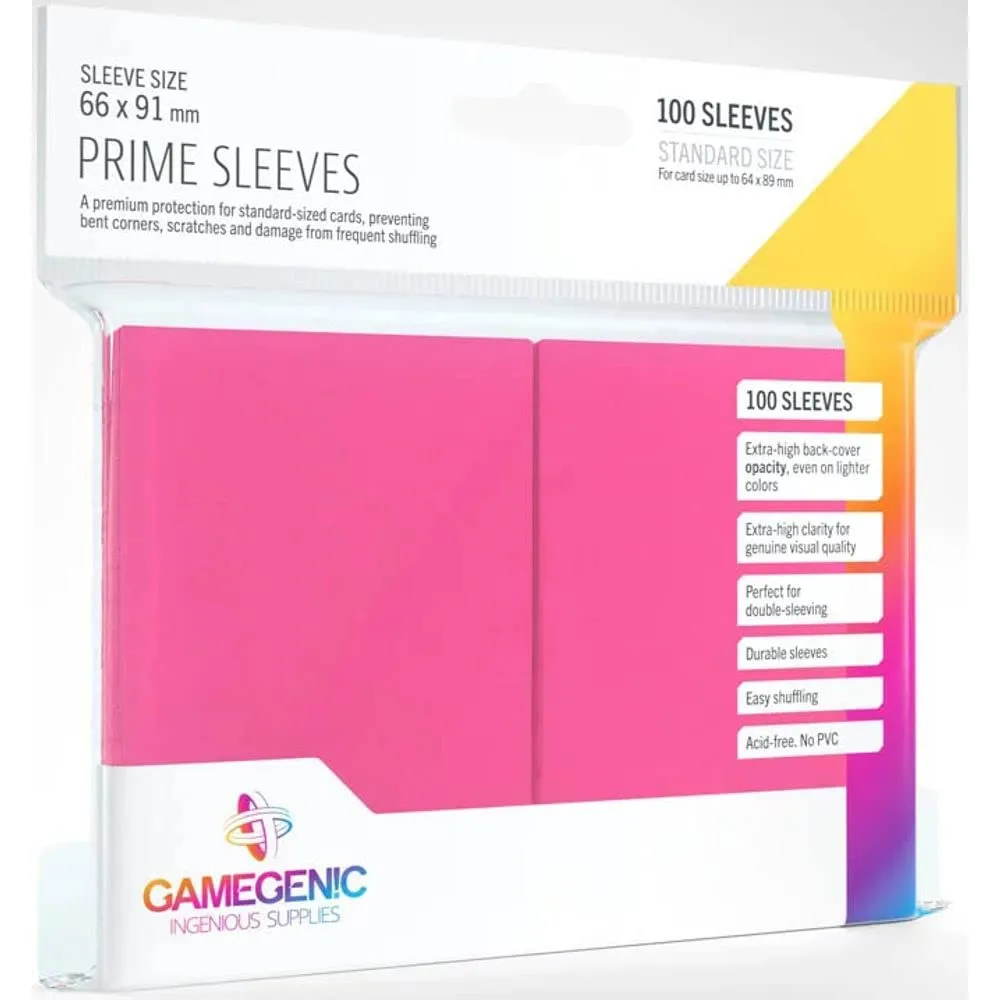 Gamegenic Prime Sleeves Kartenhüllen schwarz 100 Stück
